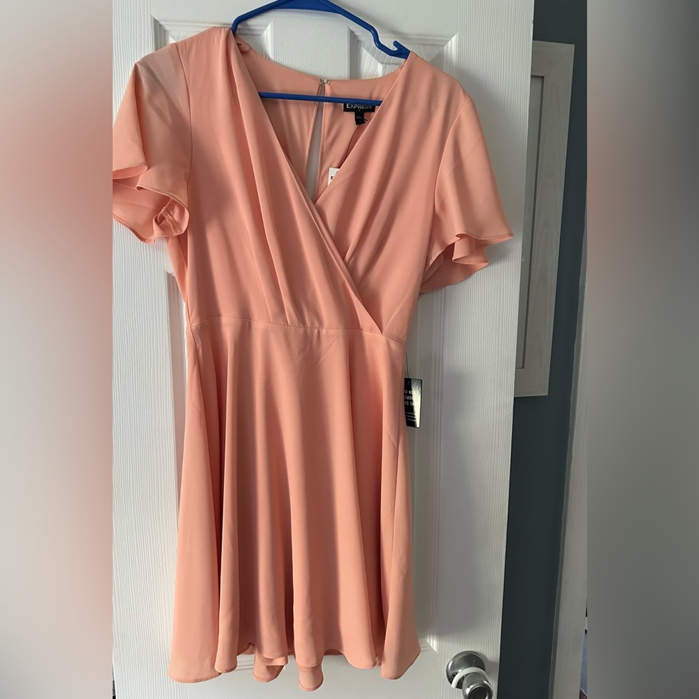 EXPRESS Mini Peach  Dress NWT